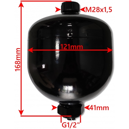 HYDROAKUMULATOR PODWÓJNY 0,75L Z ELEKTROZAWOREM NC 24V